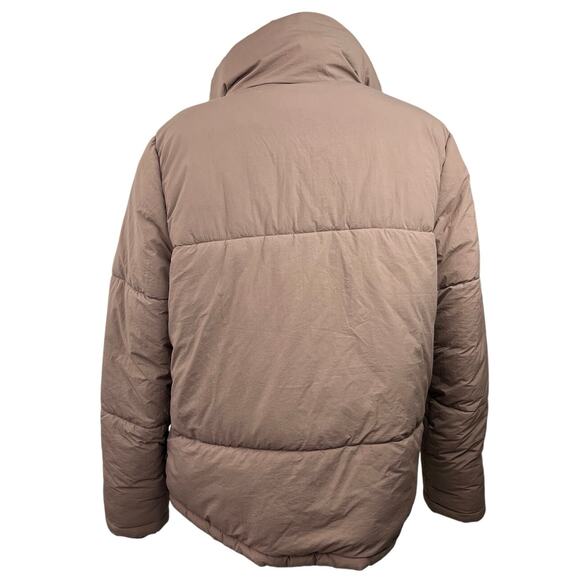 Cotton On The Recycled Mother Puffer Quilted Tan Long Sleeves Jacket Coat Size S - Picture 3 of 5